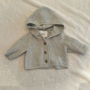 Old navy 0-3mo Grey button up sweater